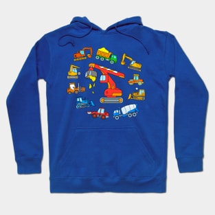 Construction Vehicles Hoodie